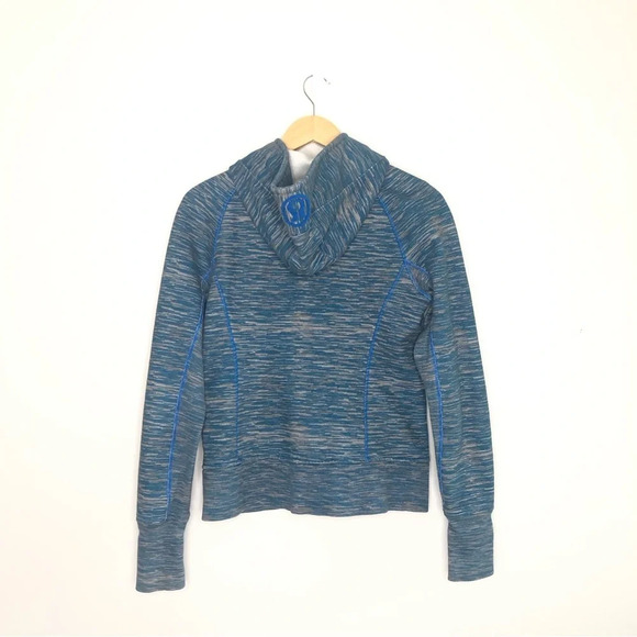 Lululemon Athletica Scuba Hoodie We Are From Space Polar Cream Blue size 8 - Picture 2 of 8